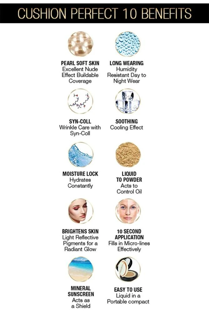 商品MIRENESSE|10 Collagen Cushion Compact Airbrush Liquid Powder Foundation SPF25PA - Bronze,价格¥289,第5张图片详细描述