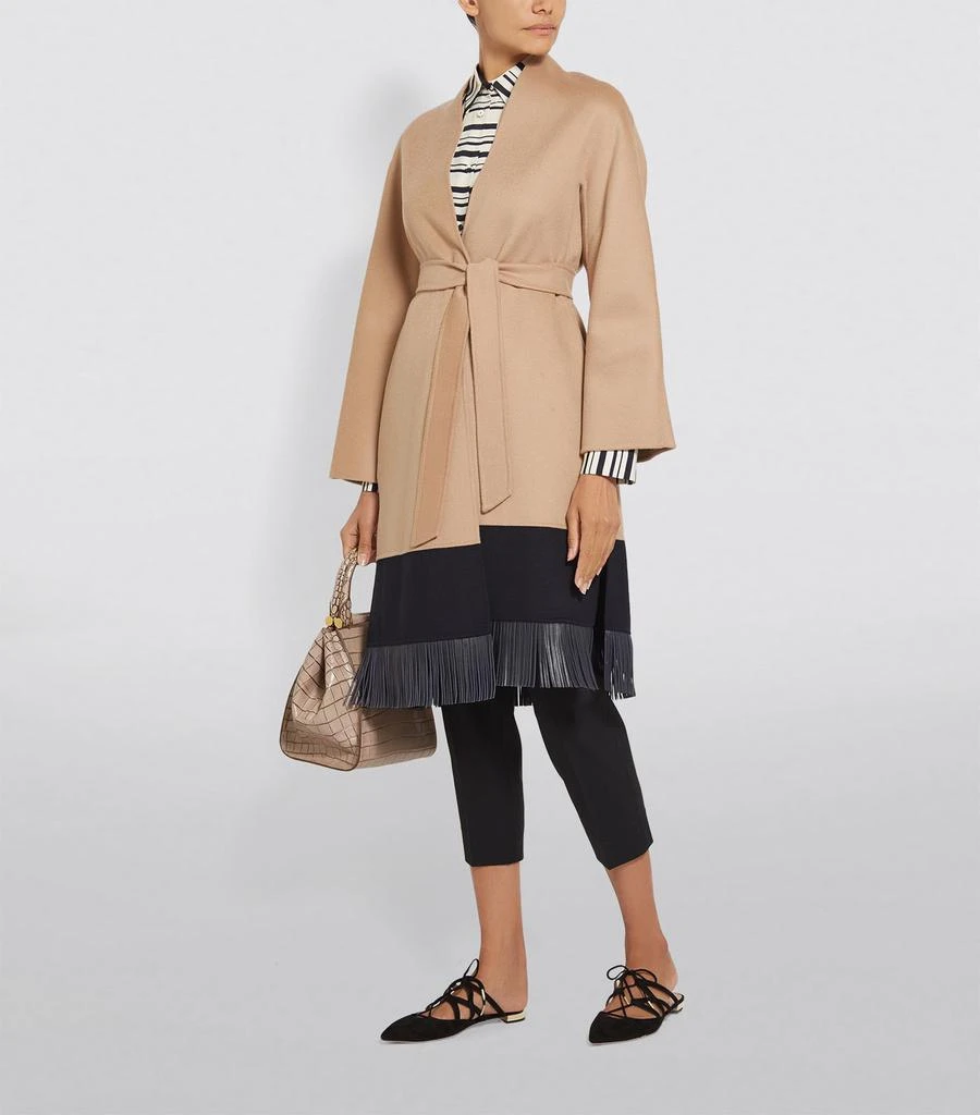 商品Max Mara|Leather Fringed Coat,价格¥8299,第4张图片详细描述