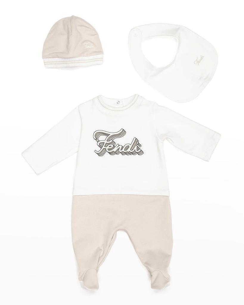 商品Fendi|Kid's 3-Piece Set, Size Newborn-6M,价格¥1985,第1张图片