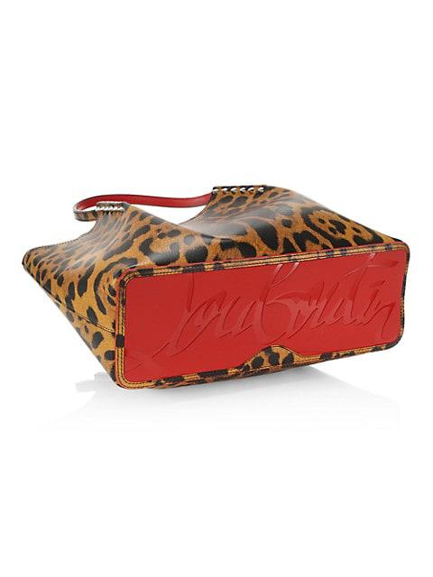 Cabarock Leopard-Print Leather Tote商品第4张图片规格展示