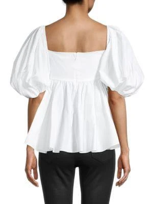 商品CAROLINE CONSTAS|Leigh Puff-Sleeve Top,价格¥833,第2张图片详细描述