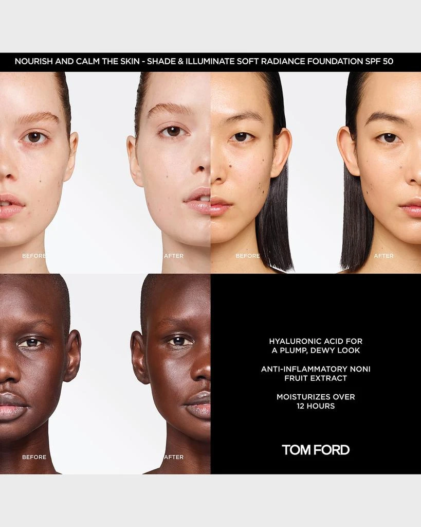 商品Tom Ford|1 oz. Shade and Illuminate Soft Radiance Foundation SPF 50,价格¥576,第4张图片详细描述