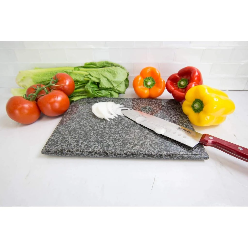 商品Home Basics|Home Basics 8" x 12" Granite Cutting Board, Black,价格¥150,第4张图片详细描述