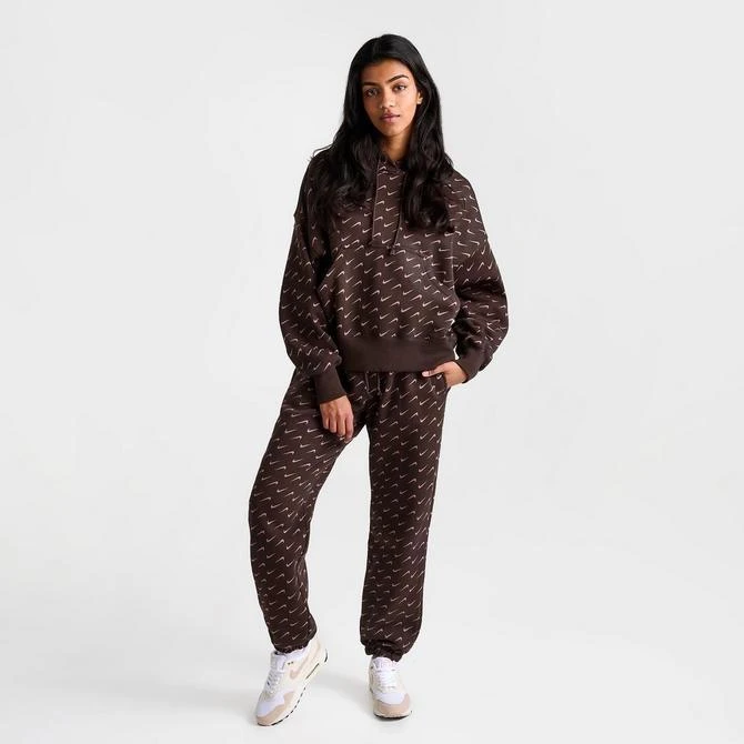 商品NIKE|Women's Nike Sportswear Phoenix Fleece Oversized All-over Print Jogger Sweatpants,价格¥585,第2张图片详细描述