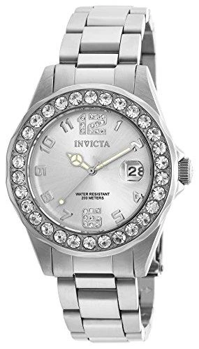 商品Invicta|Pro Diver Silver Dial Stainless Steel Ladies Watch 21396,价格¥473,第1张图片