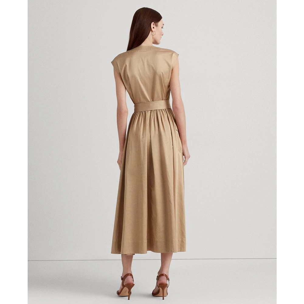商品Ralph Lauren|Women's Belted Shantung Cap-Sleeve Dress,价格¥1846,第2张图片详细描述
