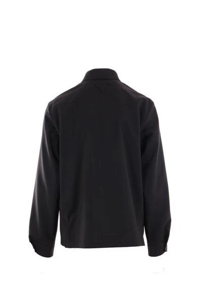 商品Prada|Prada Long-Sleeved Zipped Jacket,价格¥17618,第2张图片详细描述