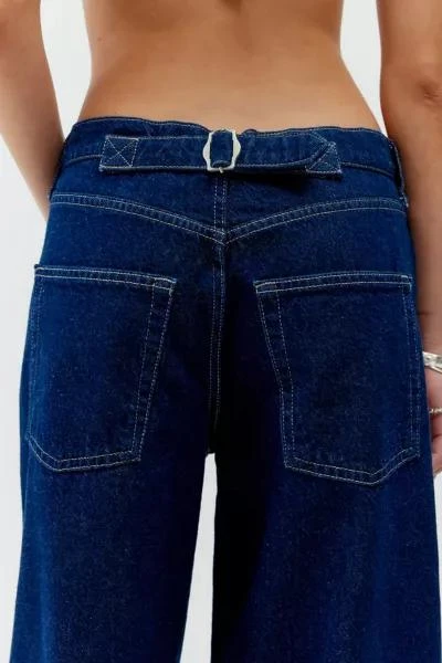 商品BDG|BDG Logan Twisted Buckle Barrel Jean,价格¥191,第4张图片详细描述