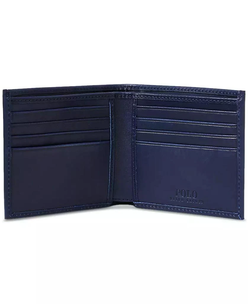 商品Ralph Lauren|Men's Embroidered Leather Billfold Wallet,价格¥670,第3张图片详细描述