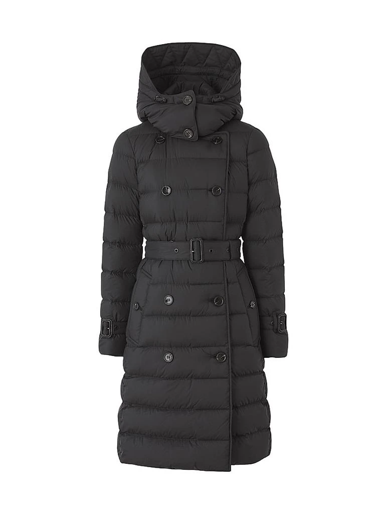 商品Burberry|Ashwick Long Logo Puffer Coat,价格¥12352,第1张图片