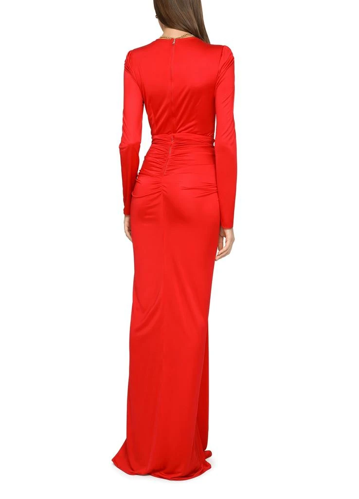 商品Dolce & Gabbana|长款垂褶欧根纱连衣裙,价格¥25322,第3张图片详细描述