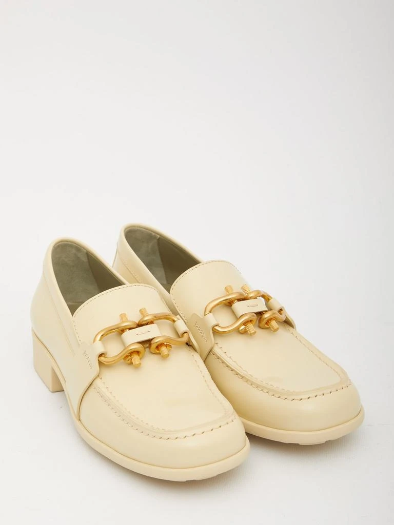 商品Bottega Veneta|Bottega Veneta Monsieur Cream Loafers,价格¥7143,第4张图片详细描述