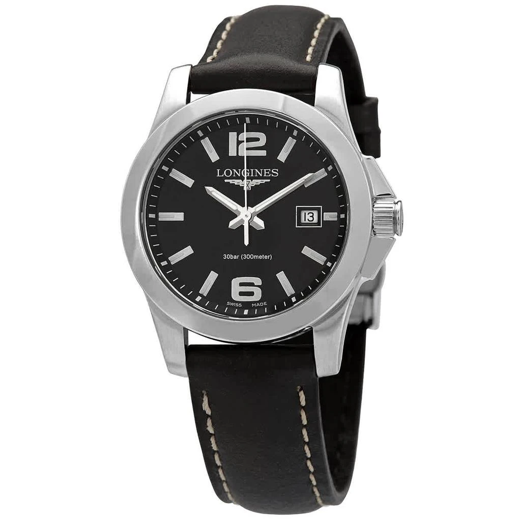 商品Longines|Conquest Quartz Black Dial Ladies Watch L3.376.4.58.3,价格¥4890,第1张图片