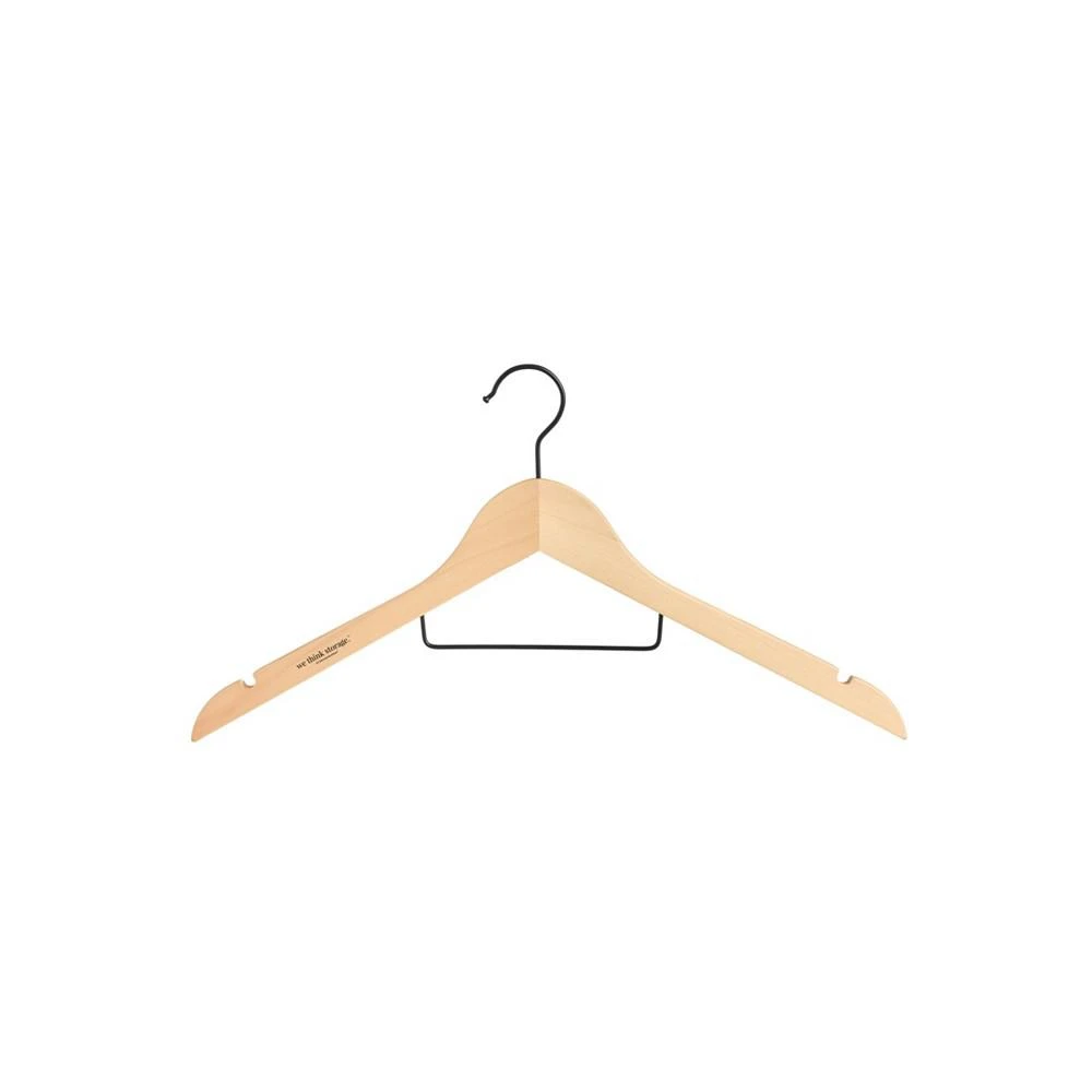 商品WeThinkStorage|Pack of 20 Slim Wood Hangers with Upper Bar,价格¥299,第2张图片详细描述
