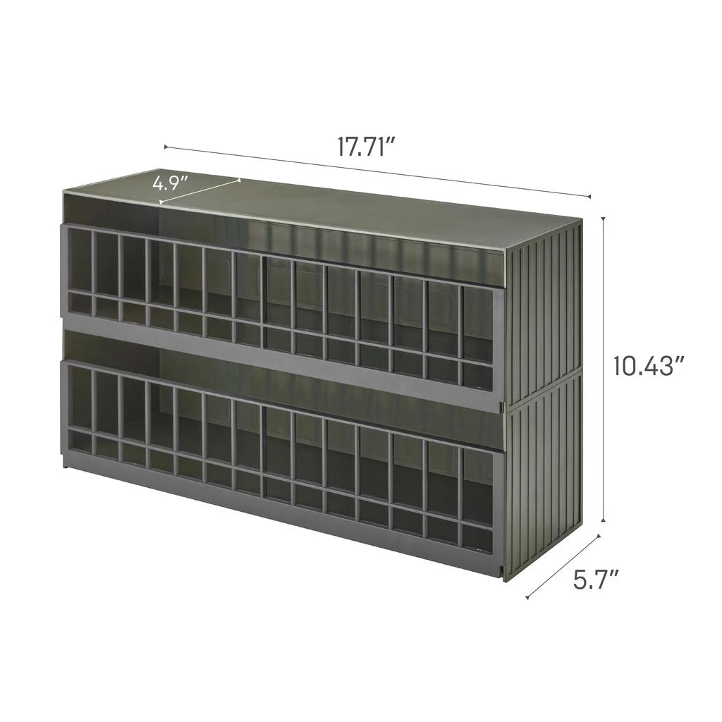 Toy Display Case, ABS Plastic, Stackable, No Assembly 商品