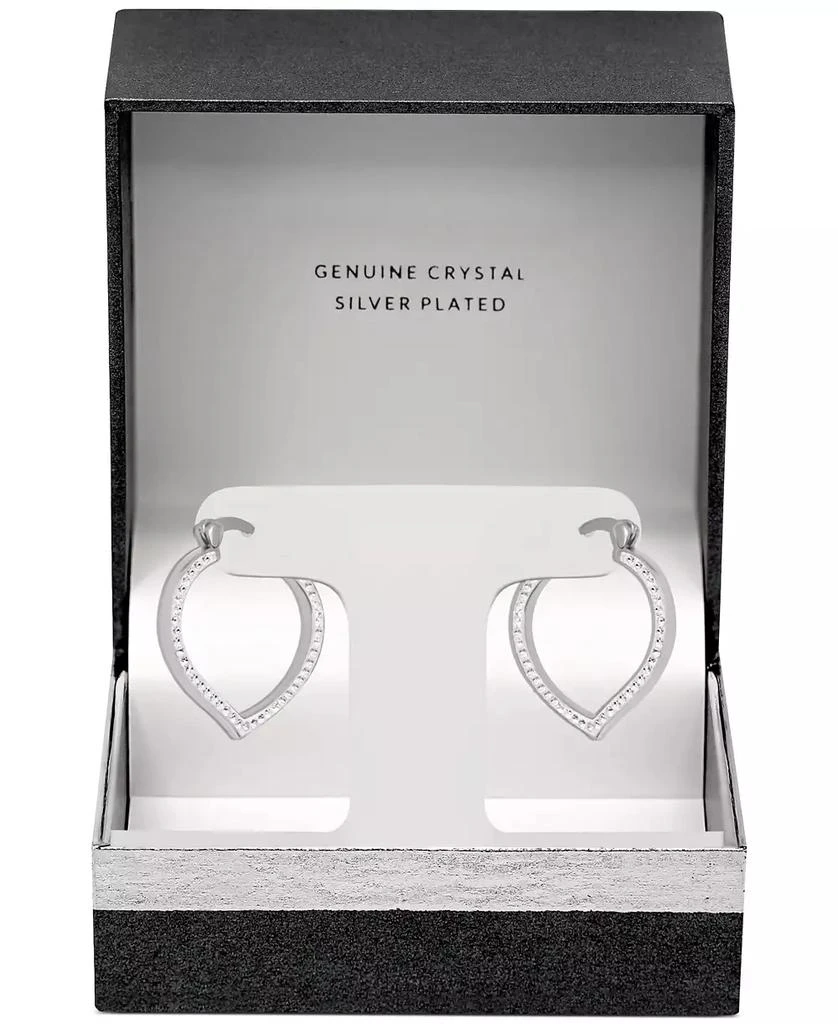 商品Essentials|Crystal Teardrop Hoop Earrings in Silver-Plate,价格¥384,第3张图片详细描述