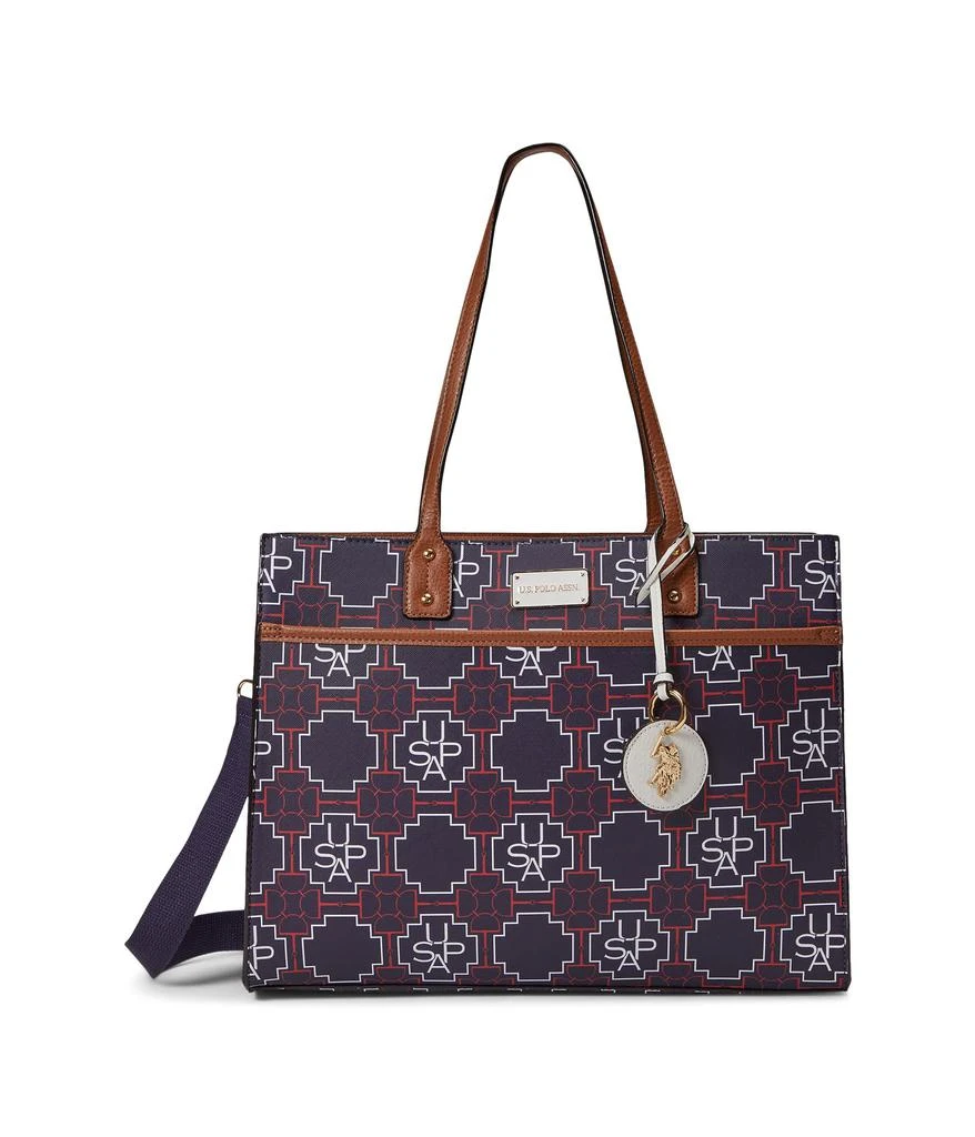 商品U.S. POLO ASSN.|USPA Geometric Tote,价格¥341,第1张图片