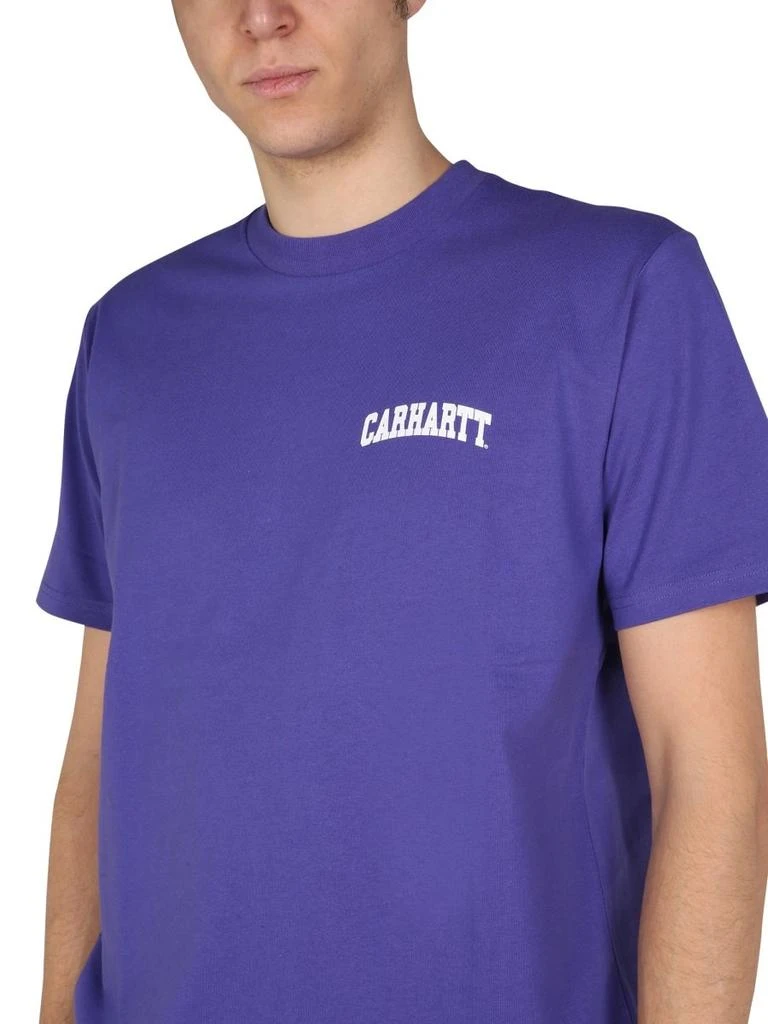 商品Carhartt|Carhartt WIP Logo Printed Crewneck T-Shirt,价格¥164,第4张图片详细描述