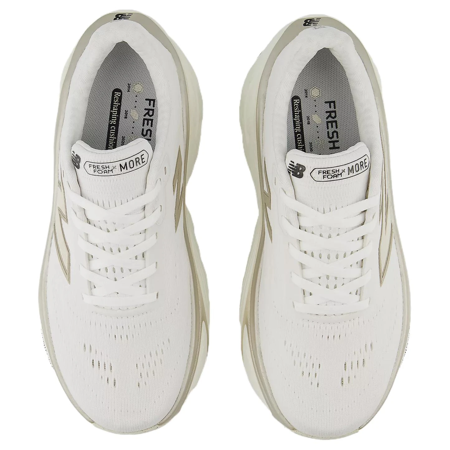 商品[国内直发] New Balance|NB Fresh Foam X More v5 柔软舒适防滑耐磨 低帮跑步鞋 女款 白色,价格¥978,第5张图片详细描述