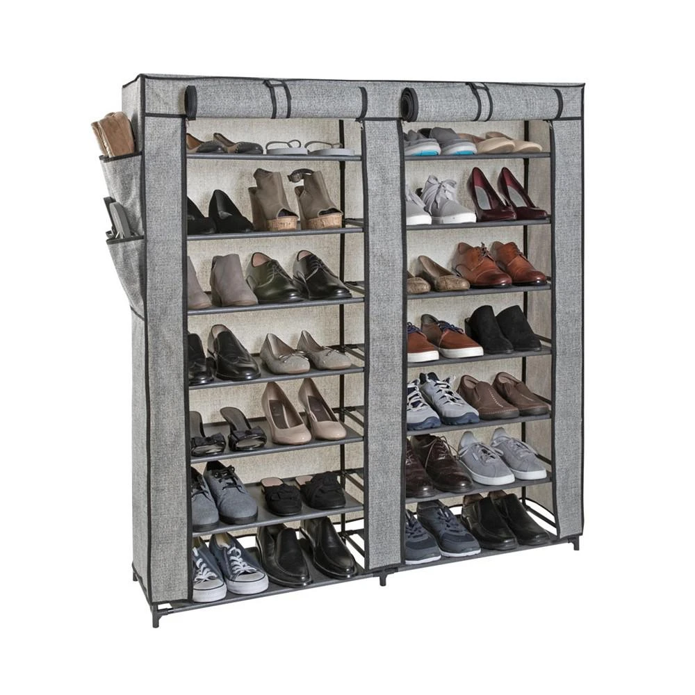 商品Simplify|7 Tier Double Wide 14 Shelf Shoe Closet,价格¥635,第3张图片详细描述