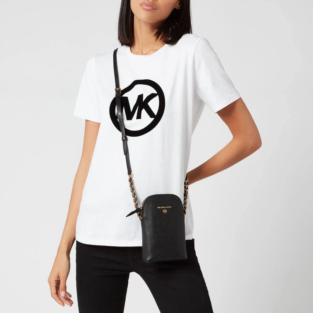 商品Michael Kors|MICHAEL Michael Kors Women's Jet Set Charm Phone Cross Body Bag - Black,价格¥1010,第2张图片详细描述