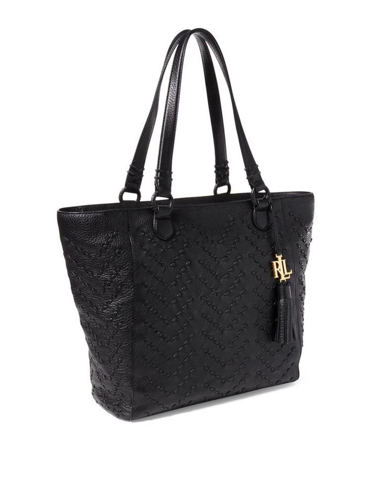 商品Ralph Lauren|Stitched Leather Yara Tote,价格¥1497,第4张图片详细描述