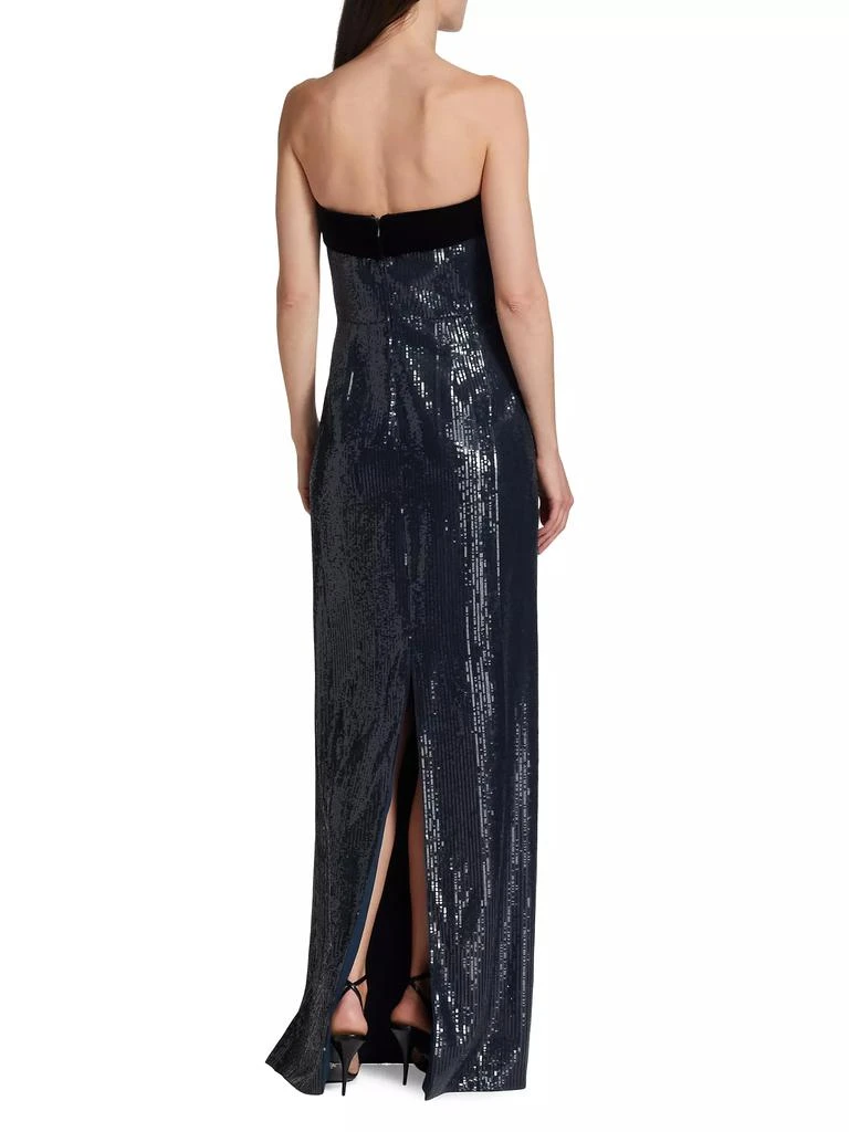 商品Monique Lhuillier|Reese Sequined Strapless Gown,价格¥1011,第5张图片详细描述