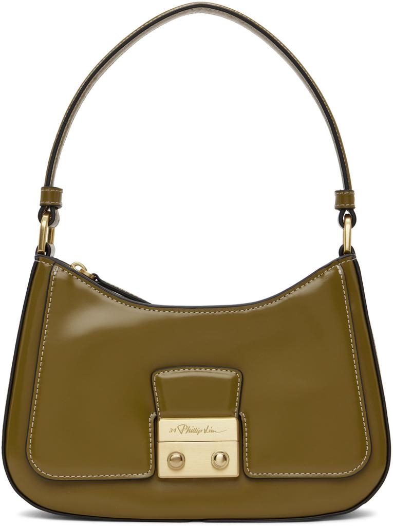 Brown Pashli Baguette Shoulder Bag商品第1张图片规格展示