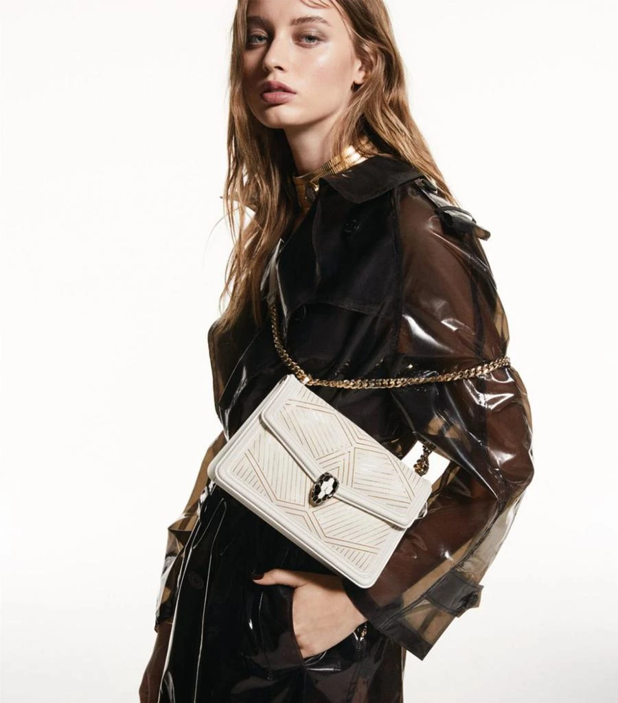 商品BVLGARI|Leather Serpenti Diamond Blast Cross-Body Bag,价格¥29115,第2张图片详细描述