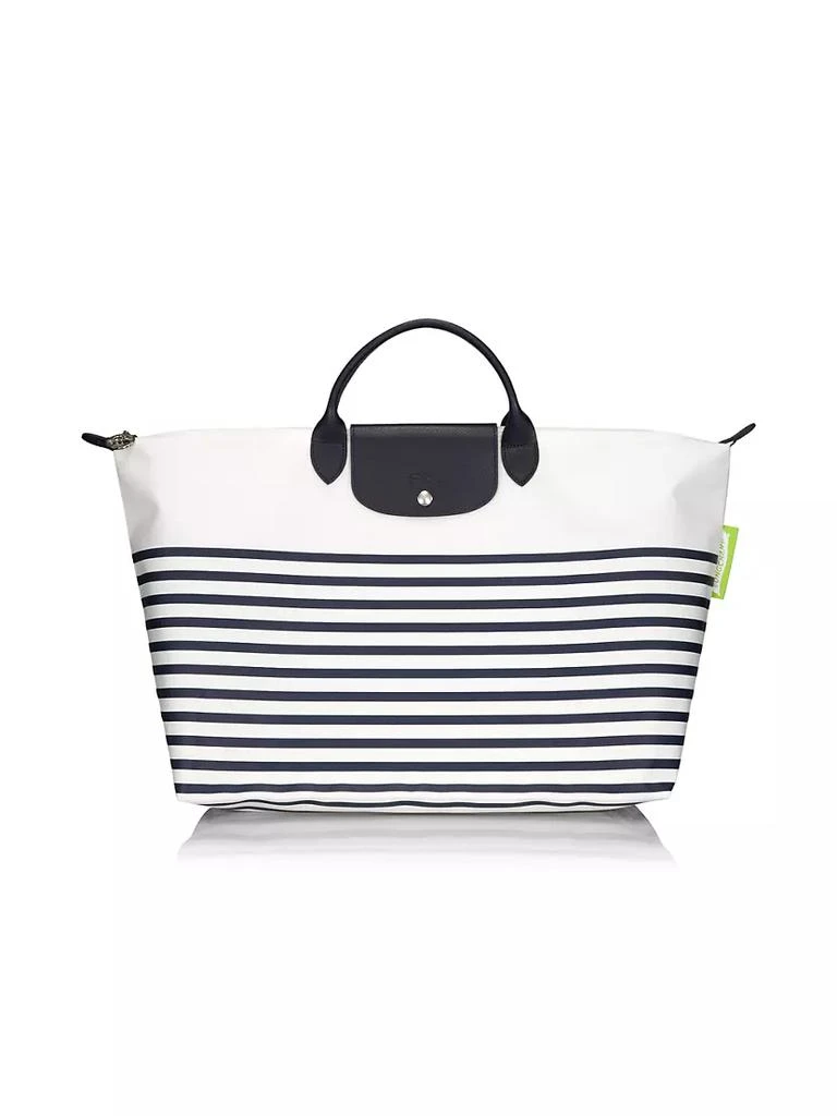 商品Longchamp|Le Pliage Striped Travel Tote Bag,价格¥1359,第1张图片