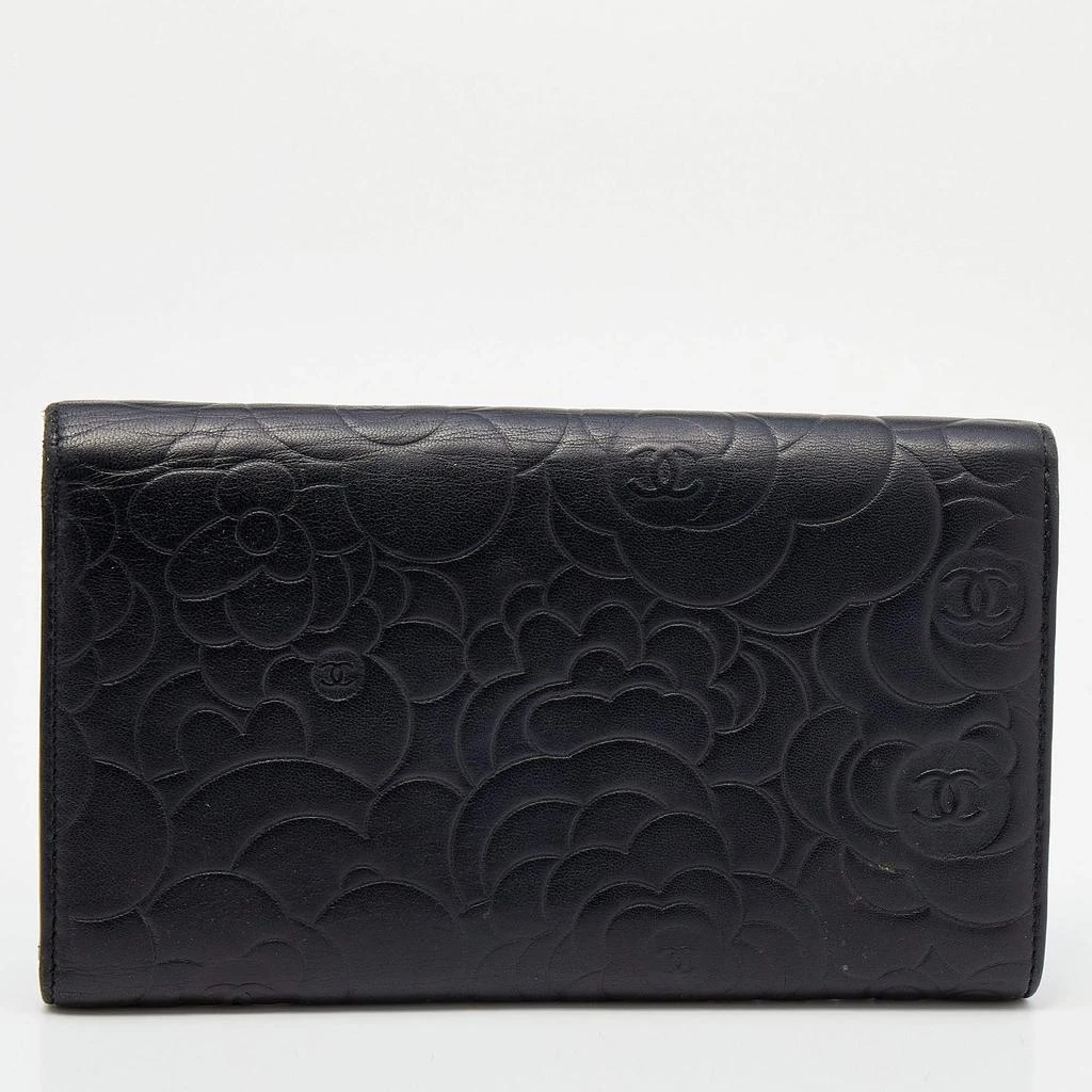 商品[二手商品] Chanel|Chanel Black Leather Camellia Flap Wallet,价格¥2096,第5张图片详细描述