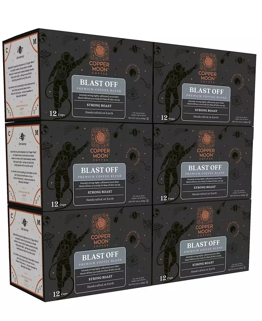 商品Copper Moon Coffee|Blast Off Blend Single Serve Coffee Pods, 72 Count,价格¥256,第1张图片