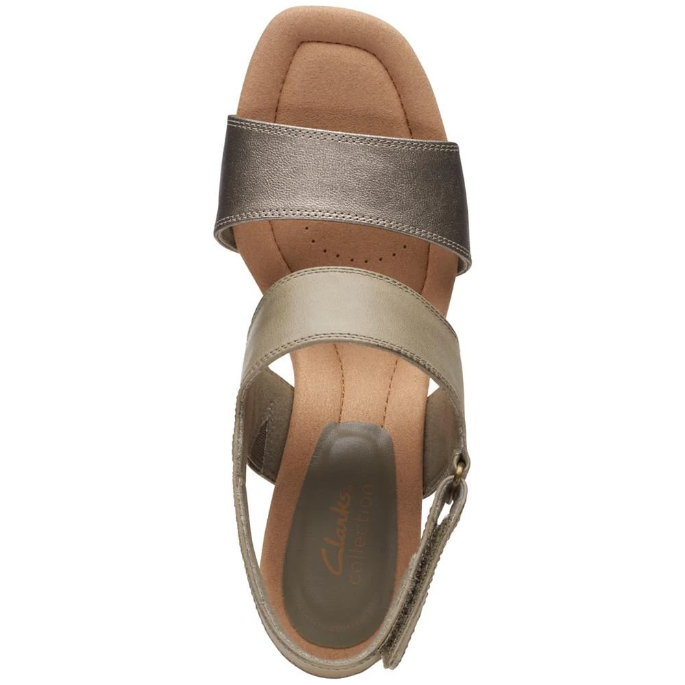 商品Clarks|Women's Kyarra Faye Slingback Wedge Sandals,价格¥439,第4张图片详细描述