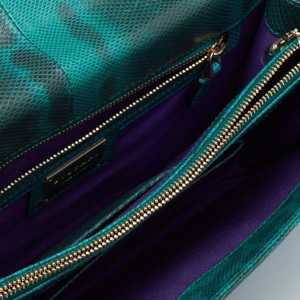 Bvlgari Green/Black Karung Medium Serpenti Forever Shoulder Bag 商品
