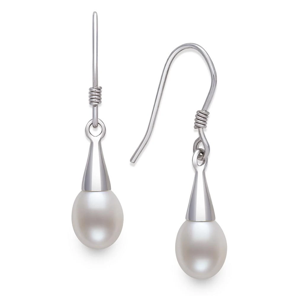 商品Giani Bernini|Cultured Freshwater Pearl (6mm) Drop Earrings in Sterling Silver, Created for Macy's,价格¥128,第1张图片