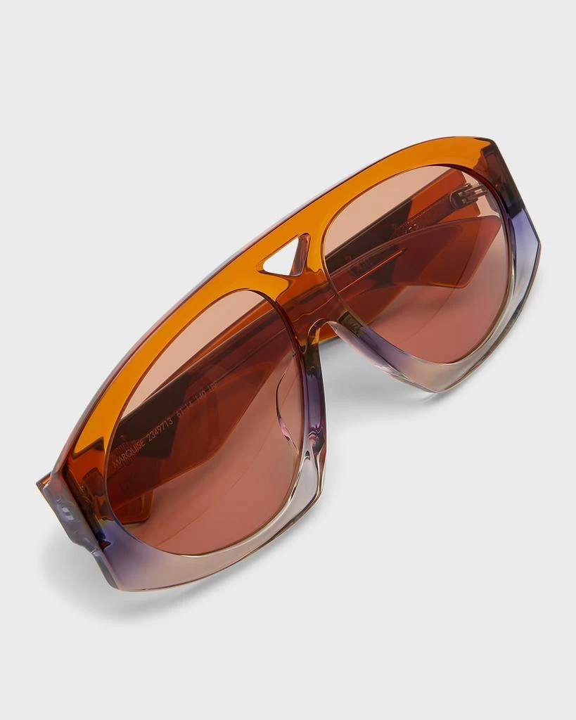 商品KAREN WALKER|Two-Tone Acetate Aviator Sunglasses,价格¥1377,第5张图片详细描述