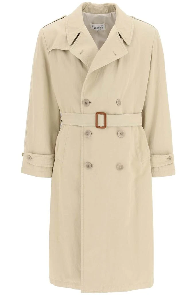 商品MAISON MARGIELA|Maison Margiela Long Trench Coat,价格¥15730,第1张图片