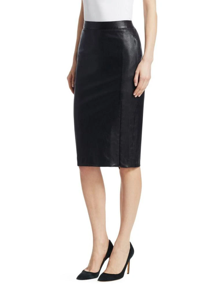 商品Theory|Theory - Leather Zip-Up Pencil Skirt,价格¥2036,第3张图片详细描述