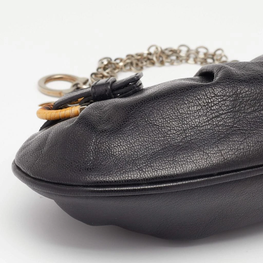 Salvatore Ferragamo Black Leather Chain Shoulder Bag 商品