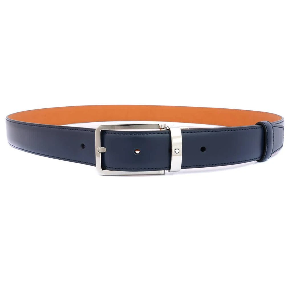 商品MontBlanc|Montblanc Mens Navy Leather Cut-to-size Business Belt,价格¥1001,第2张图片详细描述