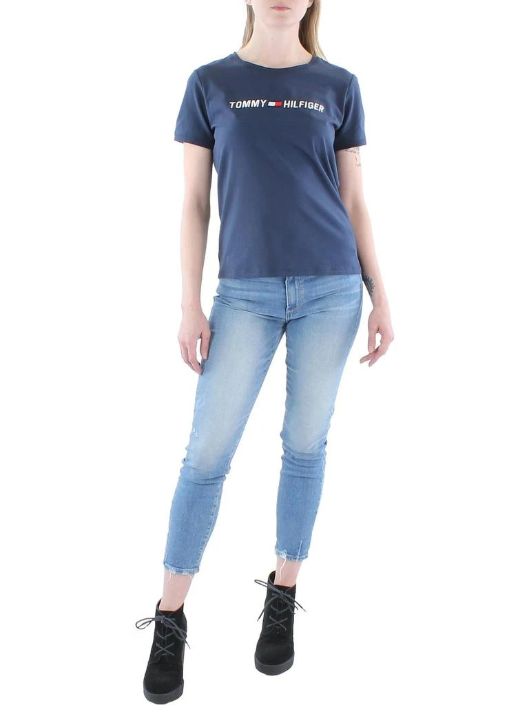 商品Tommy Hilfiger|Womens Logo Crew Neck T-Shirt,价格¥150,第5张图片详细描述