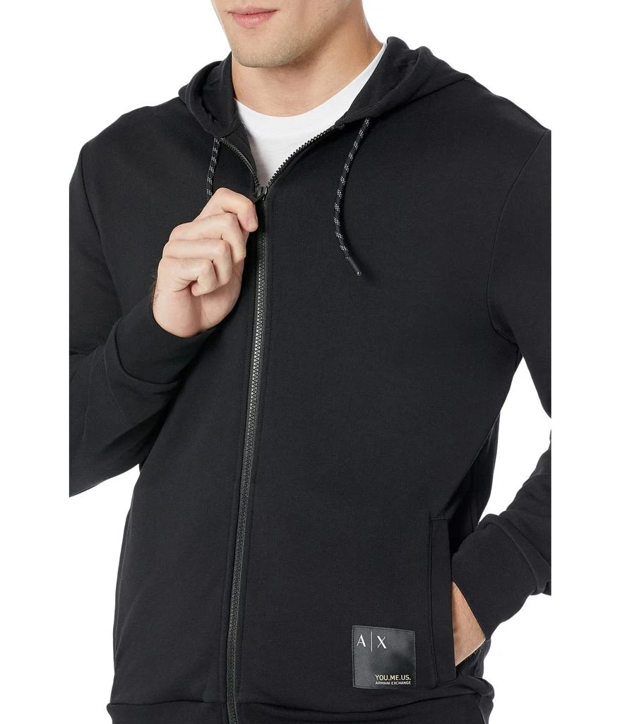 商品Armani Exchange|Patch Logo Zip Hooded Sweatshirt,价格¥450,第3张图片详细描述