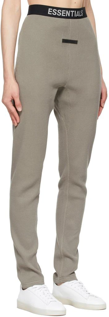 商品Essentials|Grey Thermal Waffle Logo Lounge Pants,价格¥263,第2张图片详细描述