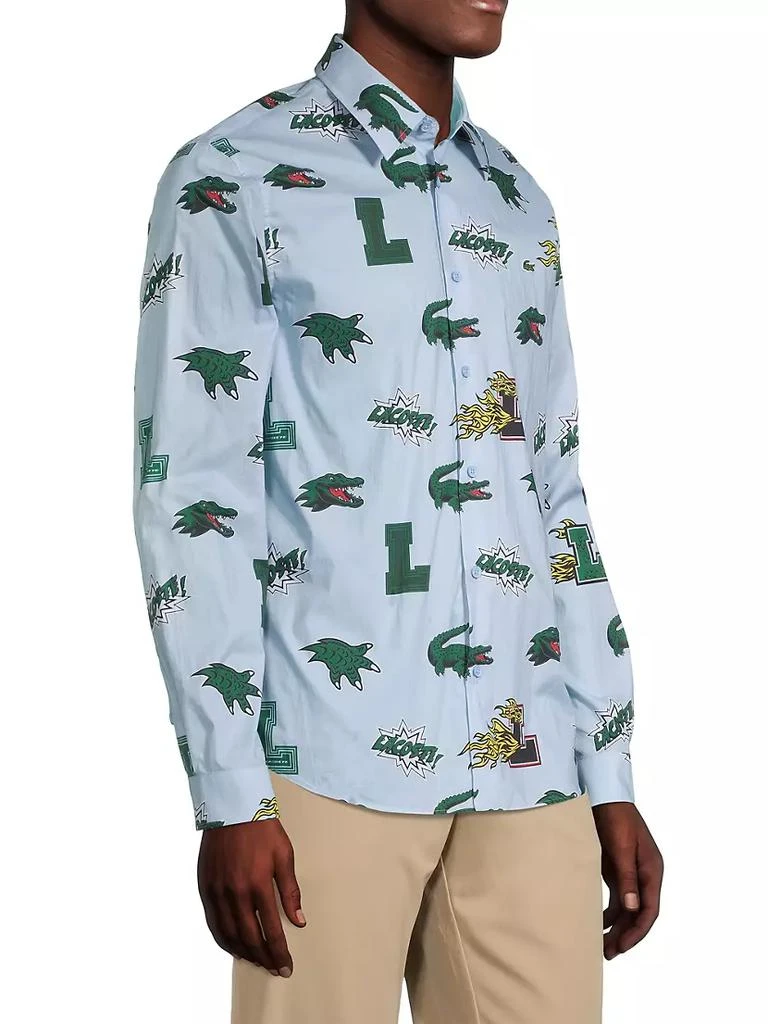 商品Lacoste|Crocodile Comic-Print Shirt,价格¥409,第4张图片详细描述