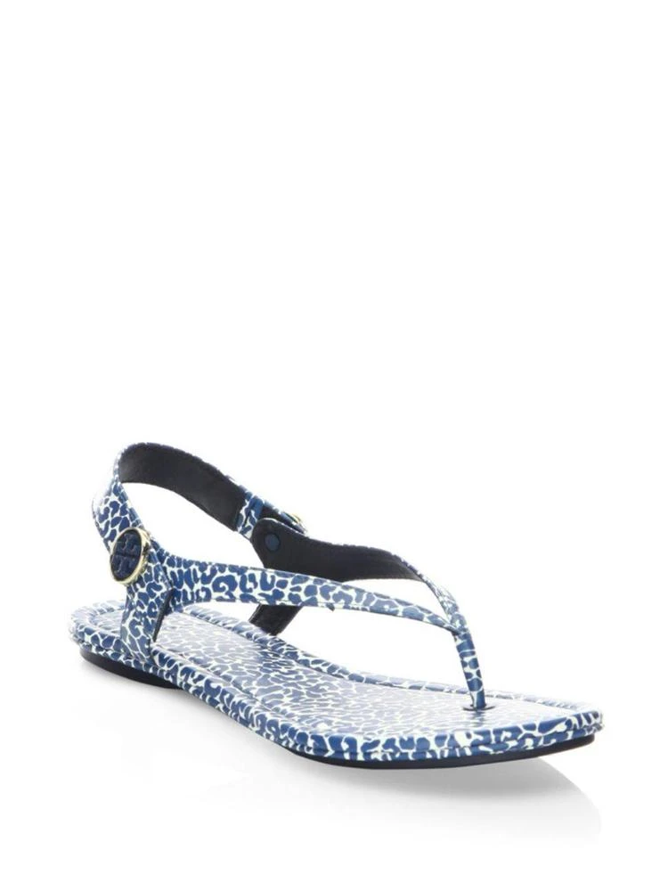 商品Tory Burch|Minnie Leopard-Print Travel Sandals,价格¥595,第1张图片