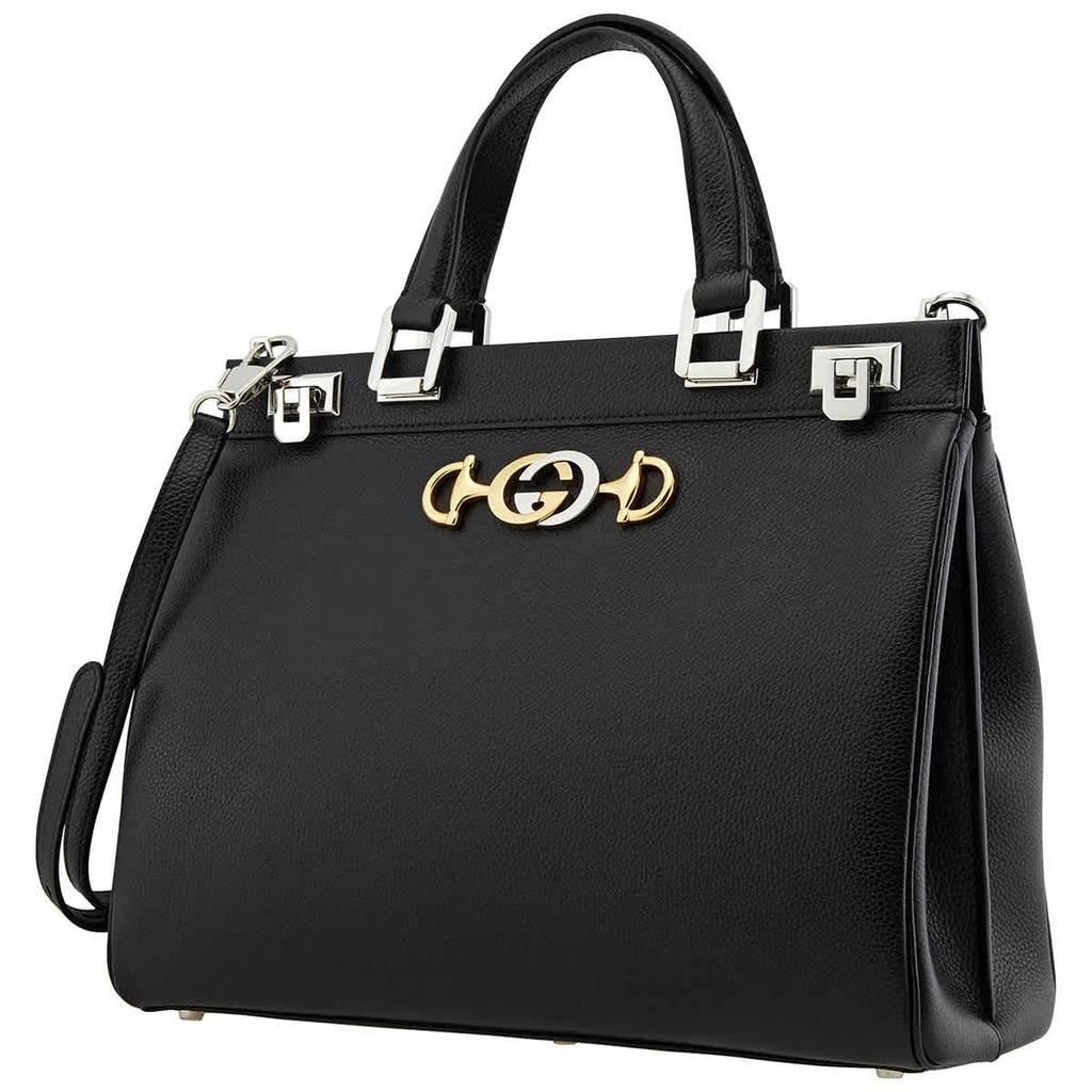 商品Gucci|Ladies Zumi Grainy Leather Medium Top Handle Bag in Black,价格¥19420,第1张图片