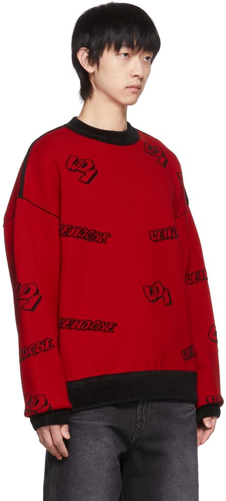 Red & Black Reversible Sweater商品第2张图片规格展示