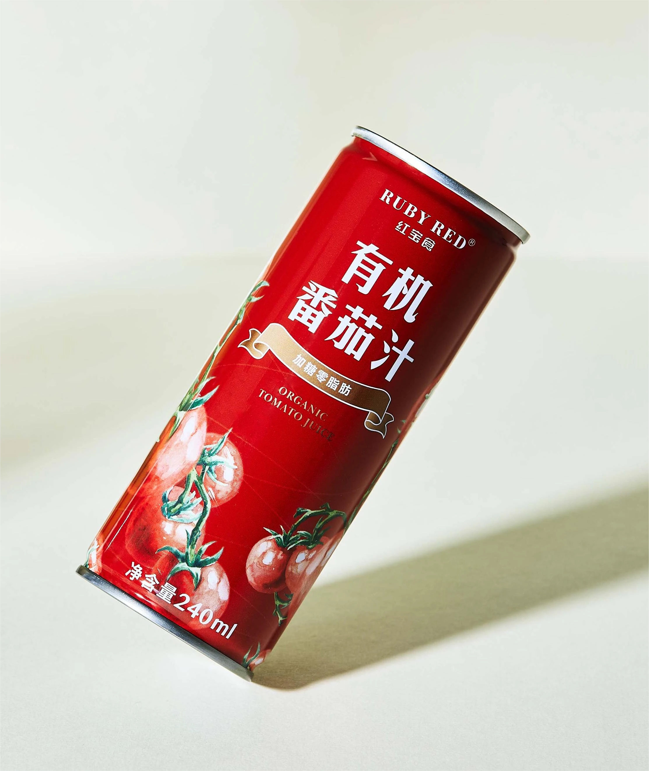 商品[国内直发] RUBY RED|RUBY RED红宝食有机番茄汁240ml*12罐加糖零添加,价格¥149,第1张图片