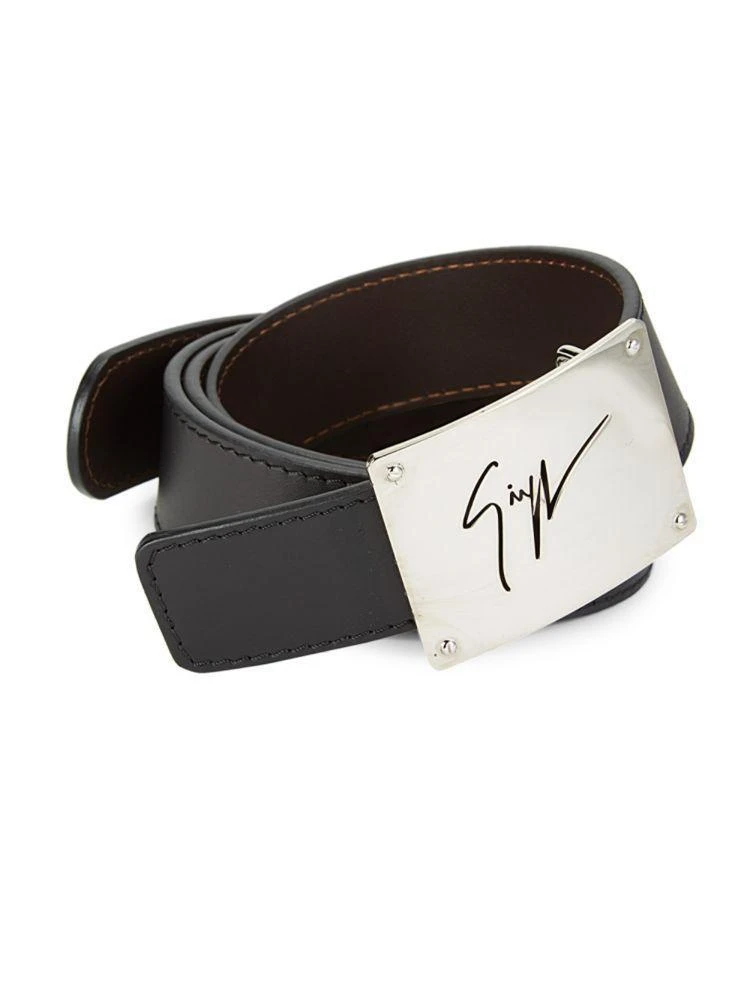 Logo Buckle Leather Belt 商品