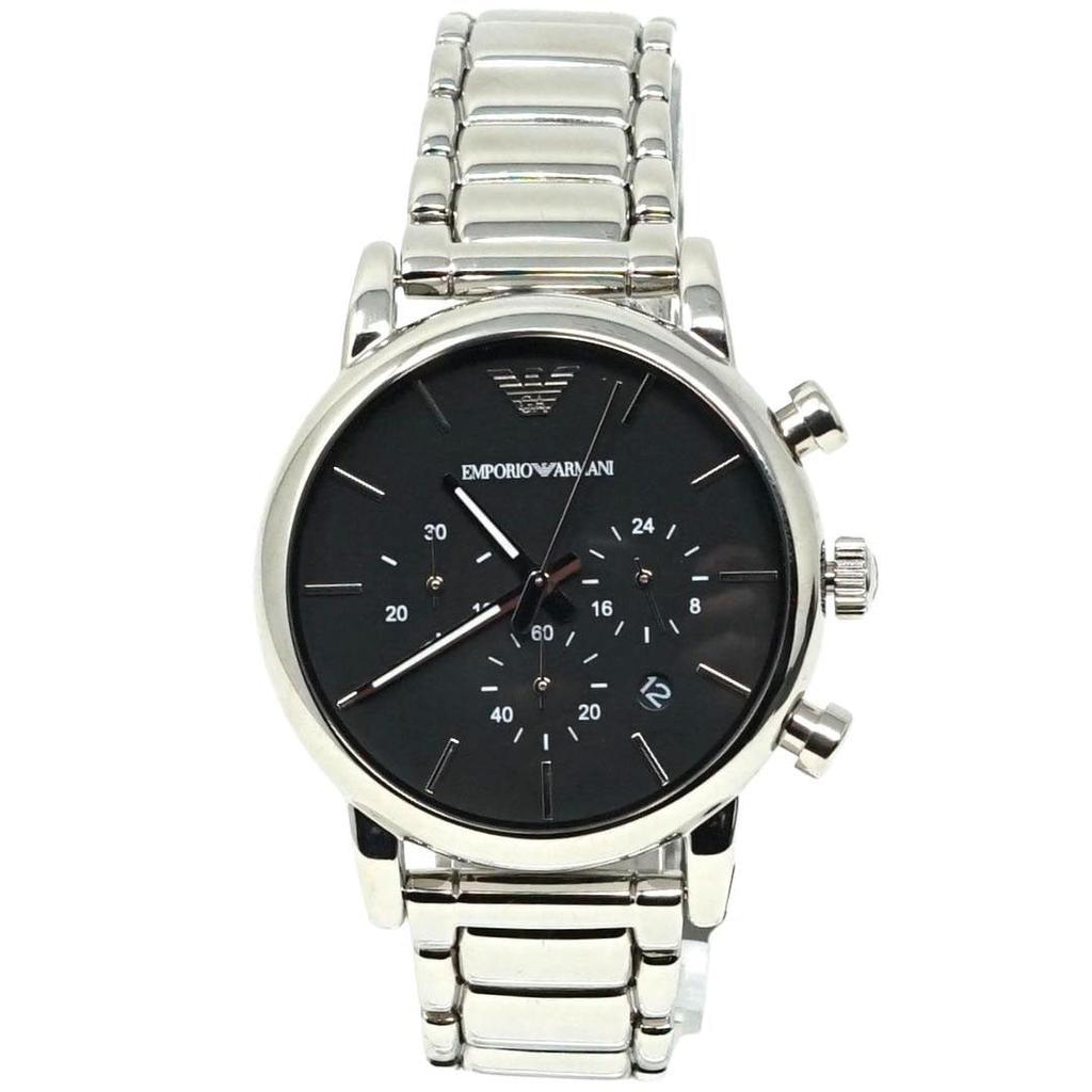 商品Emporio Armani|Emporio Armani AR1853 Chronograph Silver Watch,价格¥1471,第1张图片